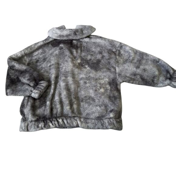 Old Navy Gray Tie Dye Fleece Full-Zip Jacket Womens Size XS - Picture 7 of 7